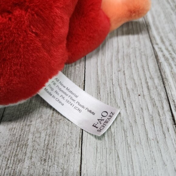 FAO Schwarz Sparklers Frog Plush Red 8'' Stuffed Animal Toy - Picture 6 of 9